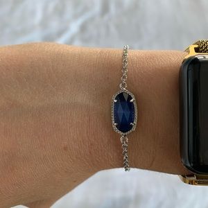 Kendra Scott Elaina Silver Bracelet Blue